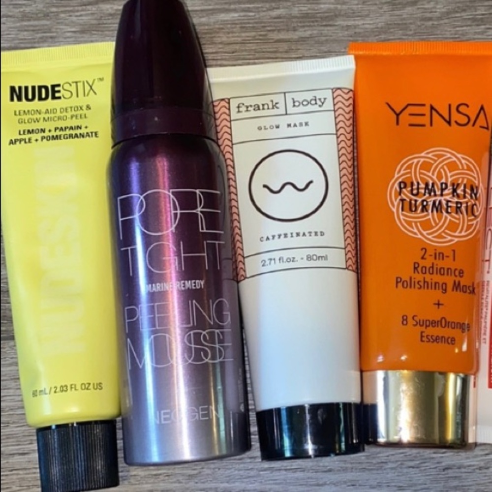 Skincare bundle/lot. Each product used once or twice.
